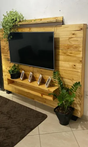 Painel rústico de palete