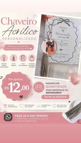 Chaveiros personalizados