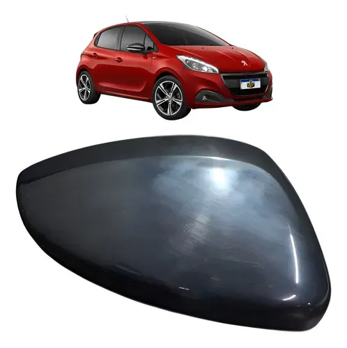 Capa Retrovisor Direito Peugeot 208 2013 Á 2016 Original Preto
