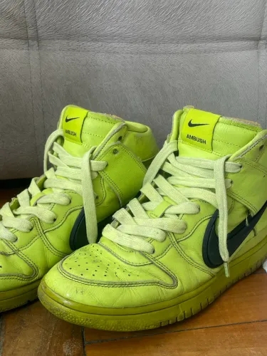 Nike Dunk High x AMBUSH Flash Lime