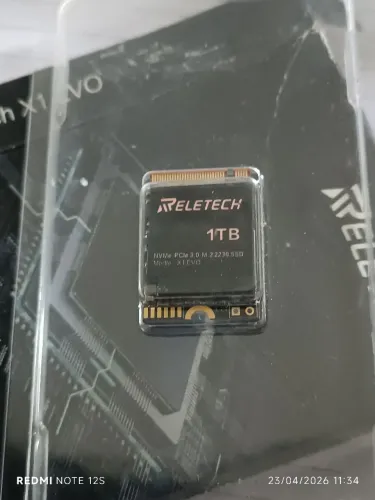 SSD nvme 2230 1tb pci 3 reletech 44h de uso