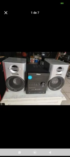 Micro sistem Philco antigo, funcionando perfeitamente tudo.