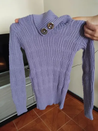 Blusa de lá roxo