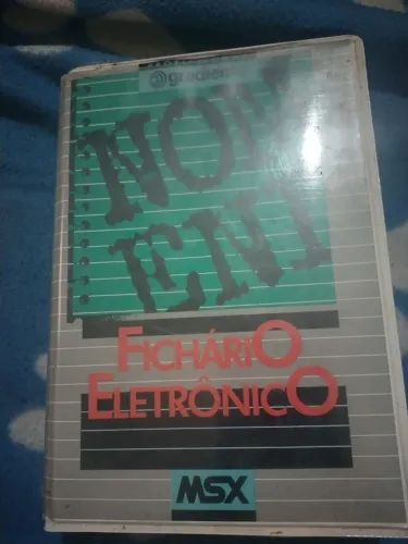 Msx K7 Fichario Eletrônico