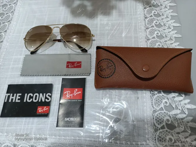 ÓCULOS DE SOL RAY BAN ORIGINAL COM CERTIFICADO LUXOTICA