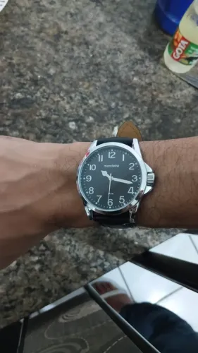 Relógio Mondaine Masculino Original com Caixa - Pulseira de Couro