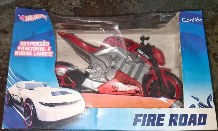 Moto Fire Road Hot Wheels da marca Candide