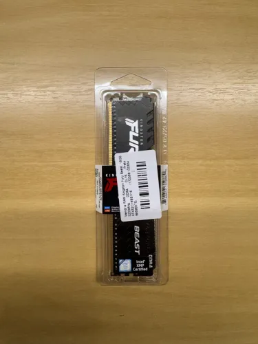 Memória RAM Kingston Fury Beast, 16GB, 3200MHz, DDR4, CL16, Preto - KF432C16BB1/16