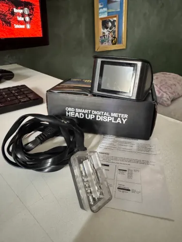 Mini computador de bordo OBD2 - scanner, velocímetro, bateria, temperatura, rpm, etc