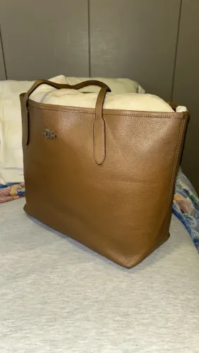 Bolsa caramelo coach dupla face