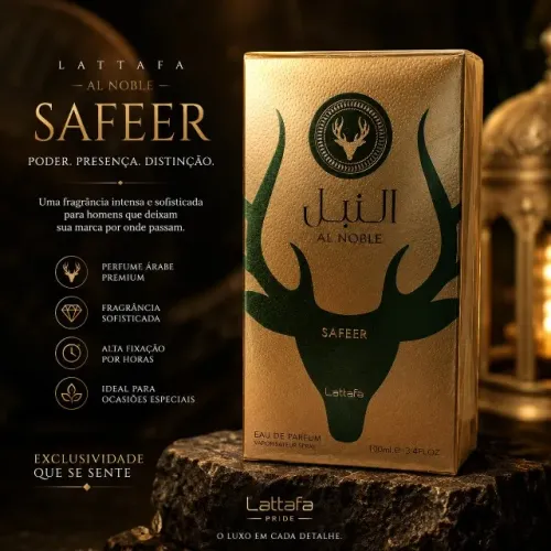 Perfume Lattafa Al Noble Safeer Masculino Edp 100ml