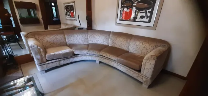 Sofá de canto em curva + Sofá 02 lugares