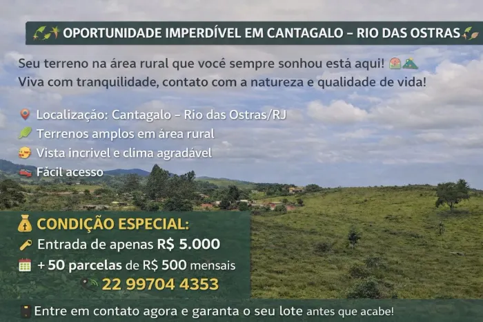 Terreno em Cantagalo 