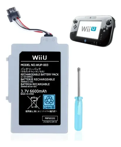 Bateria Para Wiiu Gamepad 3600 Mah Wup-001 Wup-012