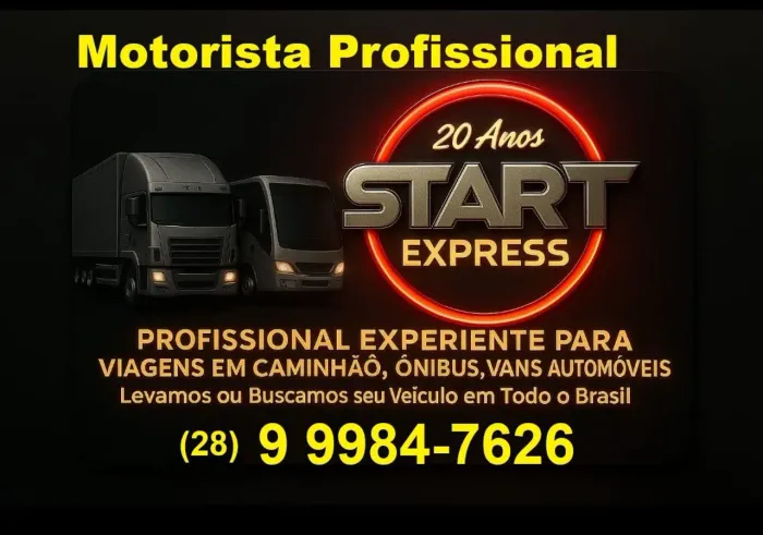 Motorista Profissional Free Lancer