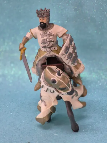 Cavaleiro e cavalo medieval 