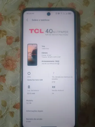 Smartphone TCL nxtpaper 40 256gb