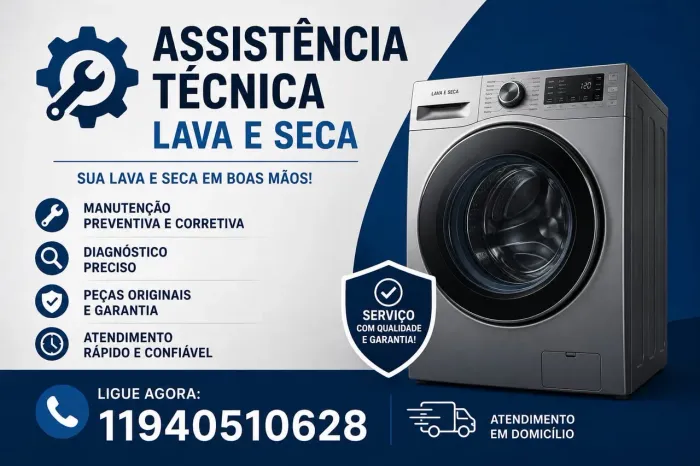 Assistência técnica em Lava e Seca 