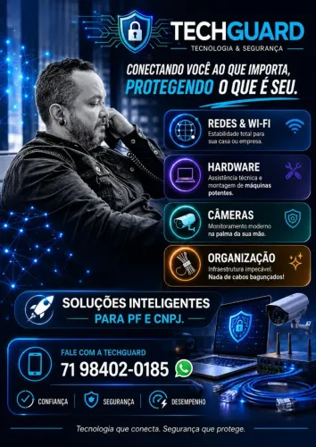 Redes, Câmeras, Wi-Fi e Manutenção de Computadores - TechGuard
