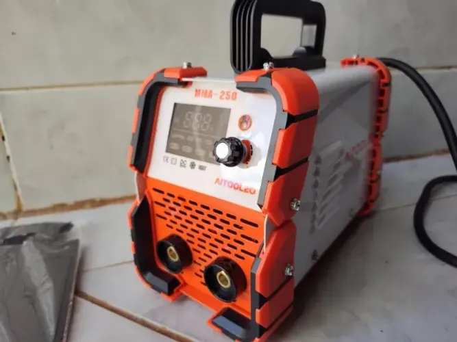 Máquina Solda Inversora 250A MMA TIG C/Eletrodo+Máscara