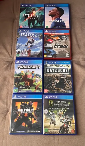 Lote de jogos para PS4