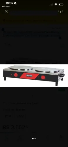 Panquequeira Elétrica Dupla