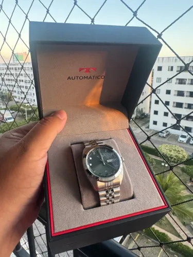 ? Technos Automático 1958 Prata - 820500/1V