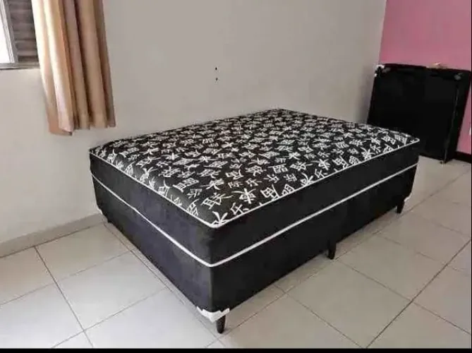 Cama Box Casal de Espuma Nova