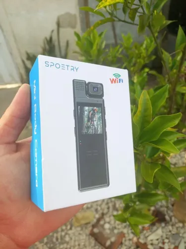Câmera Corporal Spoetry Wi-Fi 64GB - Nova na Caixa + Acessórios Completo