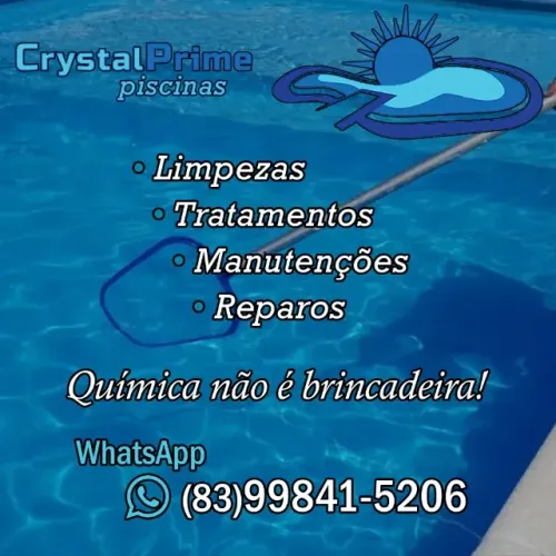 CrystalPrime Piscinas | Limpeza, manutenção e tratamento de piscinas (Piscineiro)