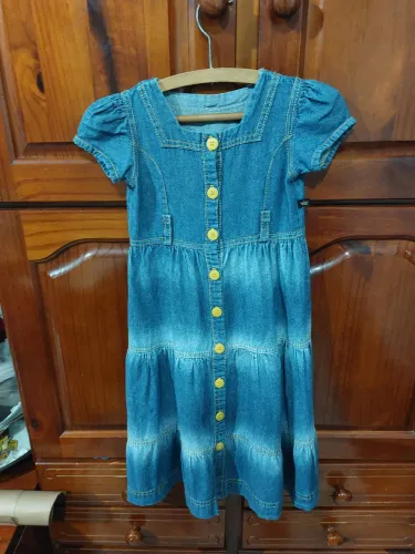 Vestido Jeans infantil- tamanho 4