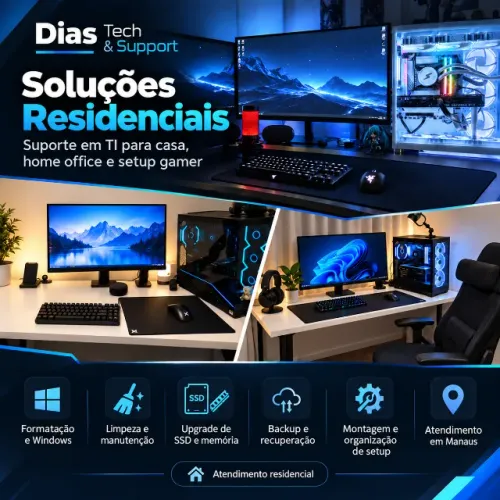 Manutenção de Computadores e Notebooks | Formatação, Limpeza e Upgrade