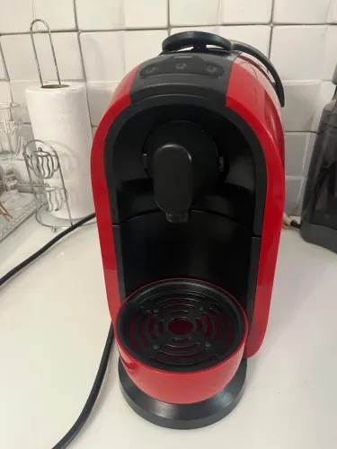 Cafeteira 3 corações vermelha