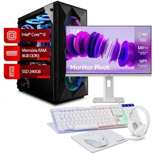 PC Gamer Completo Intel® Core? i5, 8GB, SSD 240GB