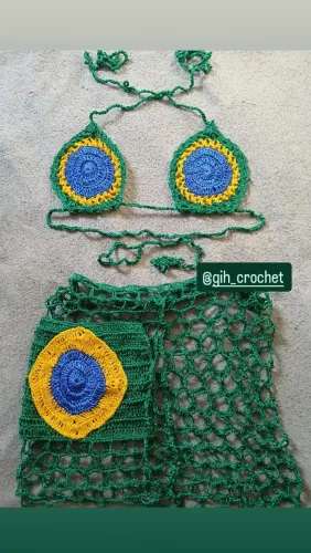Saída em crochê 38/40