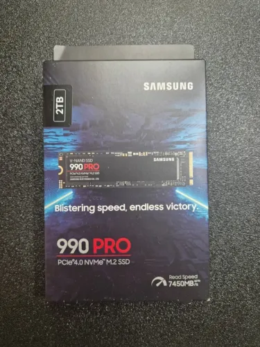 SSD Samsung 990 PRO 2TB NVMe M.2 PCIe 4.0 - Até 7450MB/s (PC & PS5)