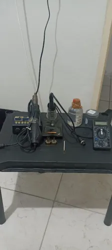 Kit completo para manutenção de eletrônicos pronto para trabalhar ?