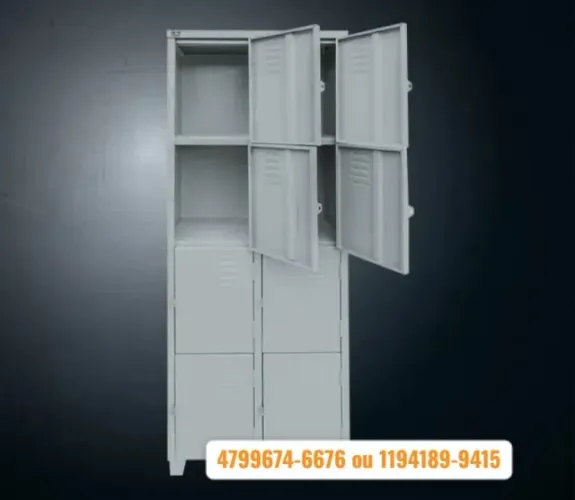 armario para vestiario de 8 portas