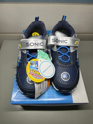 Tenis Infantil Azul com Luzes - Sonic