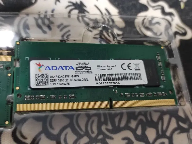 Memória RAM 2x8gb 3200mhz ddr4