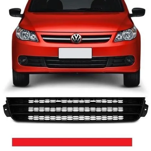 Grade Dianteira Inferior Para-Choque Gol Saveiro Voyage G5 09 a 12 Preta dfd