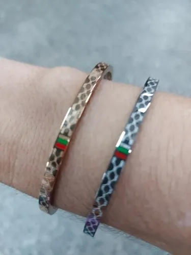 Bracelete prata e dourad