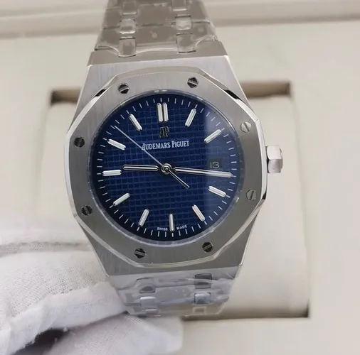 Relógio Audemars Piguet Azul com Caixa