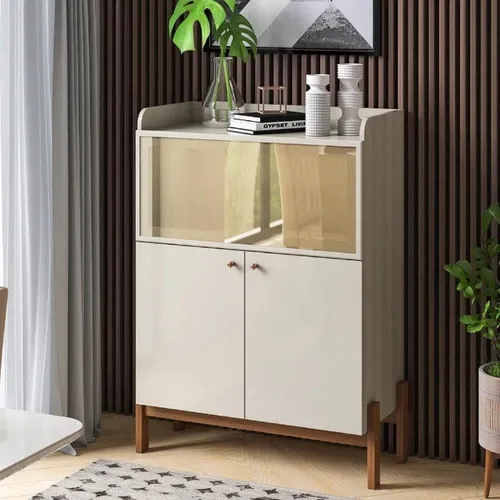 Buffet Cloe 3 Portas  - Off White/Savana  **nova na caixa*