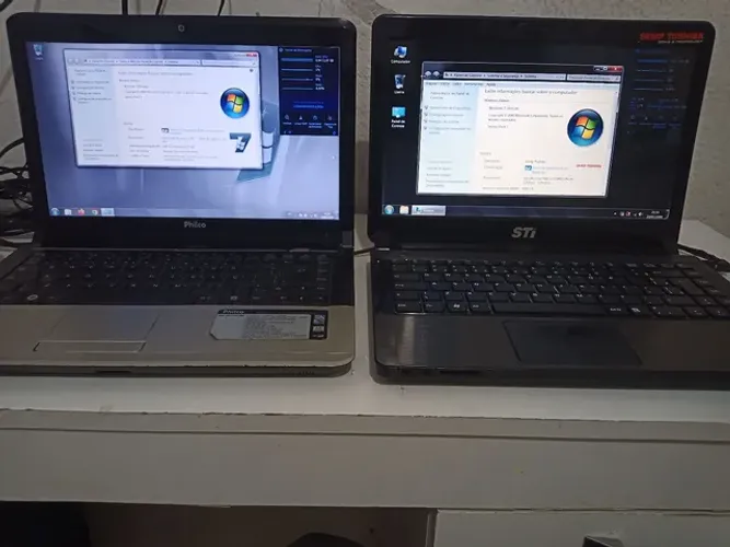 2 Notebook -  STI e Philco e Projetor - HD  500GB / SSD 240GB