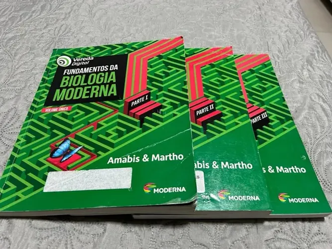 Vereda Digital: Biologia Moderna - Volume único. Partes 1, 2 e 3.