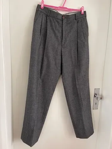 Calça de lã masculina Aduana