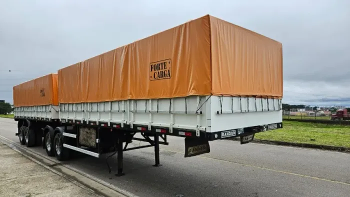 Bitrem Graneleiro Randon Ano 2019 7.10 x 1.80 Compensado naval Pneus em bom estado