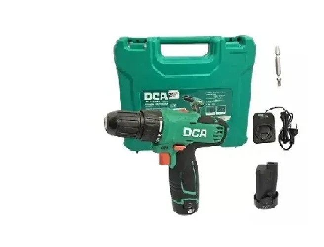 parafusadeira dca 3/8pol c/2 baterias 12v 2ah e maleta adjz1202e
