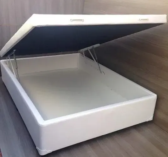 box bau cama casal e colchao de molas ensacadas individuais - Direto de fábrica